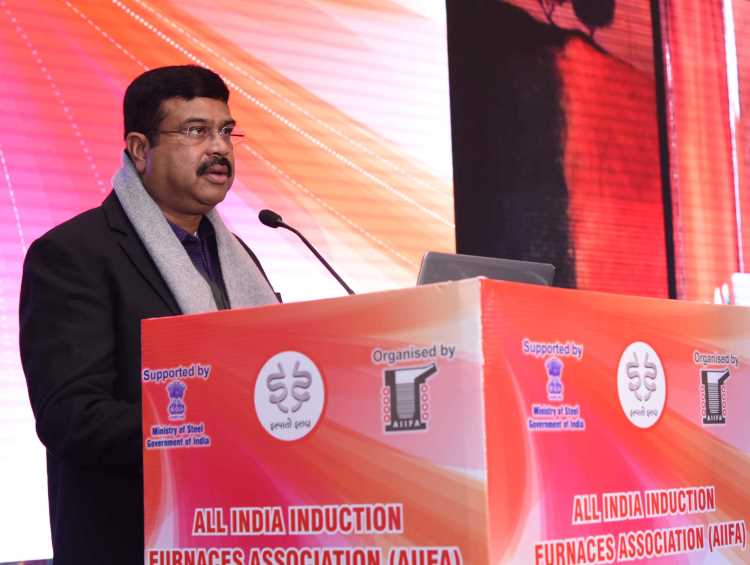 Dharmendra Pradhan asks steel industry to export more.