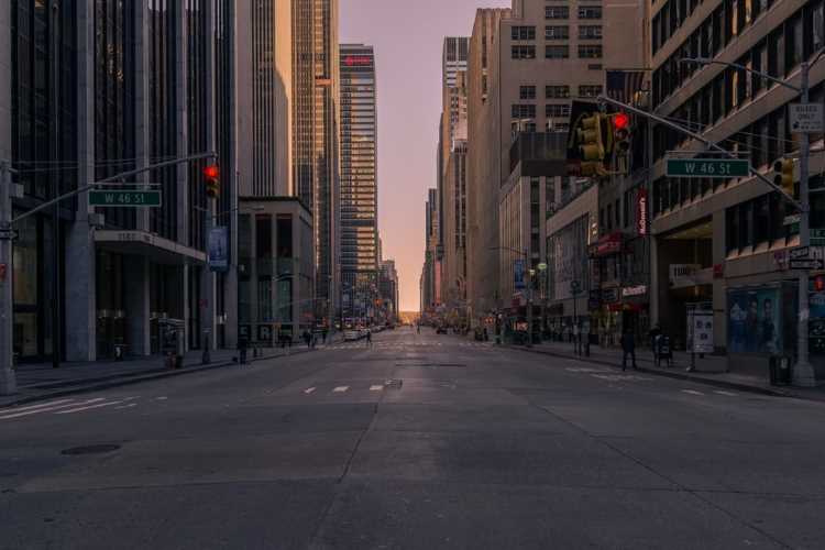 Empty New York Street