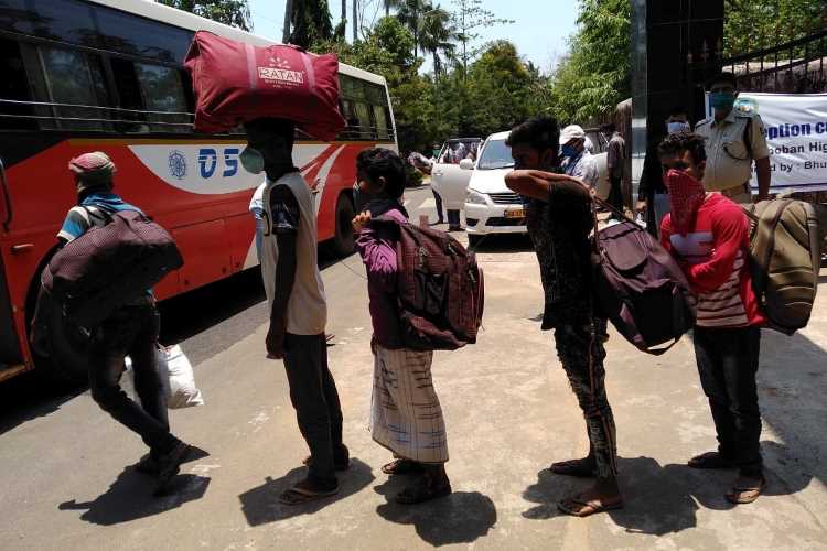 Odisha migrants returning